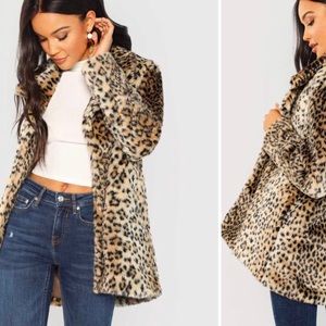 Shein cheetah furry jacket! Never been worn!